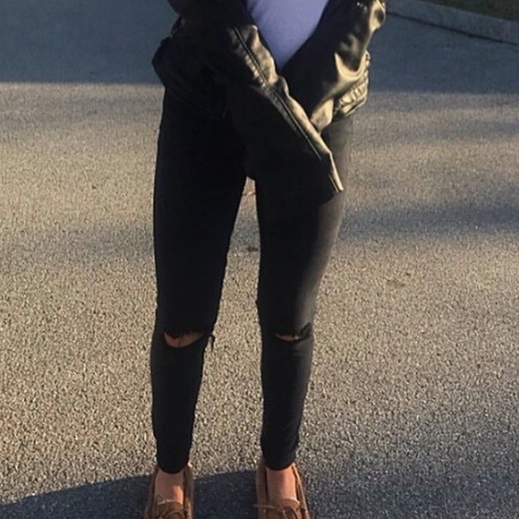 AMERICAN EAGLE skinny black jegging - Picture 3 of 3